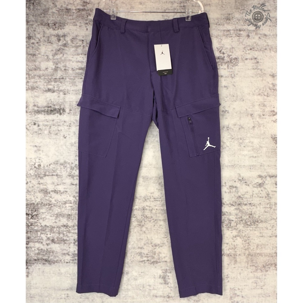 NWT Jordan Cargo Pants Men's 32x32 Purple Repel Water-Resistant DZ0542-502‎